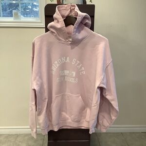Arizona State Sun Devils Pink Hoodie Gildan Heavy Blend Size Large